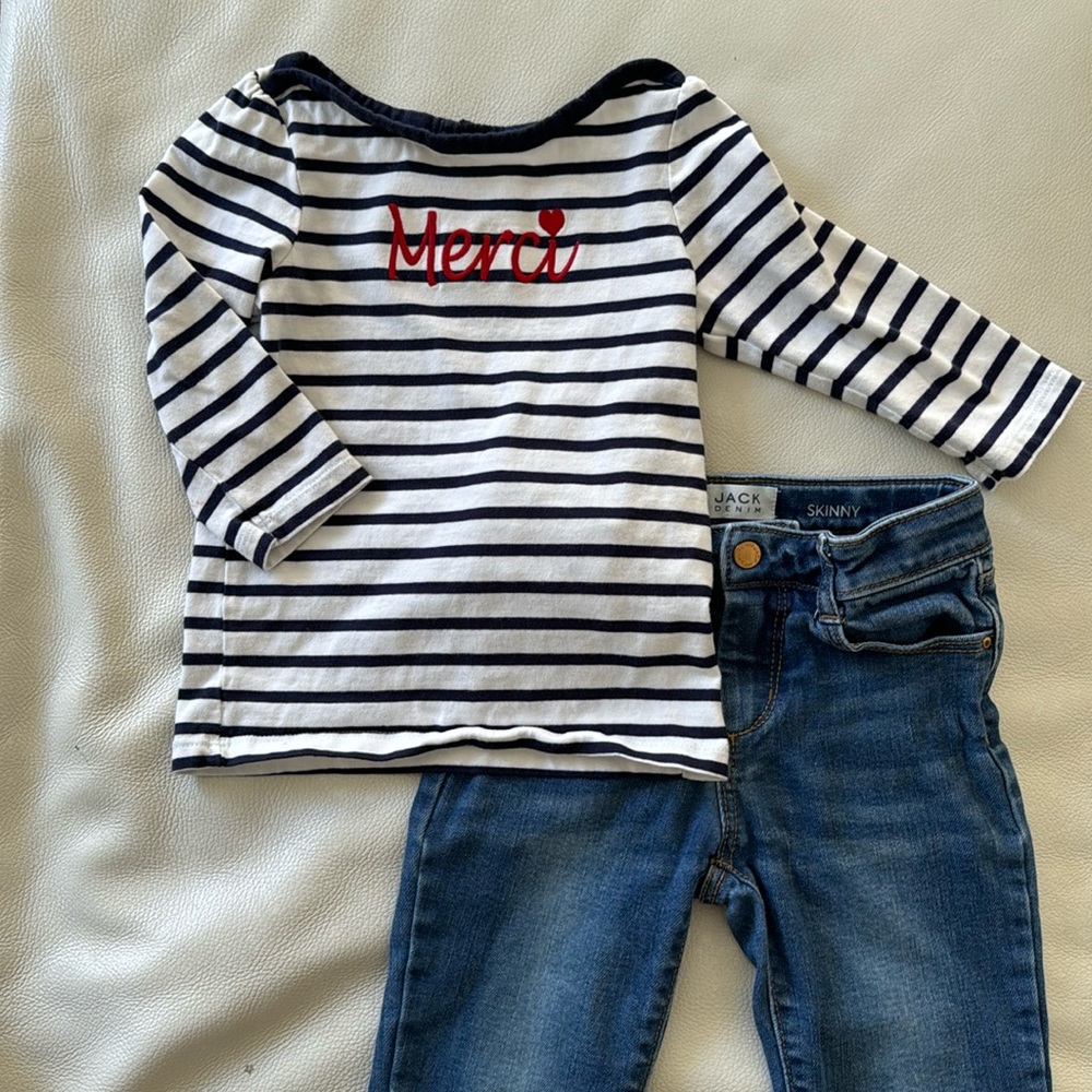 Janie and Jack Merci Long Sleeve and Jeans